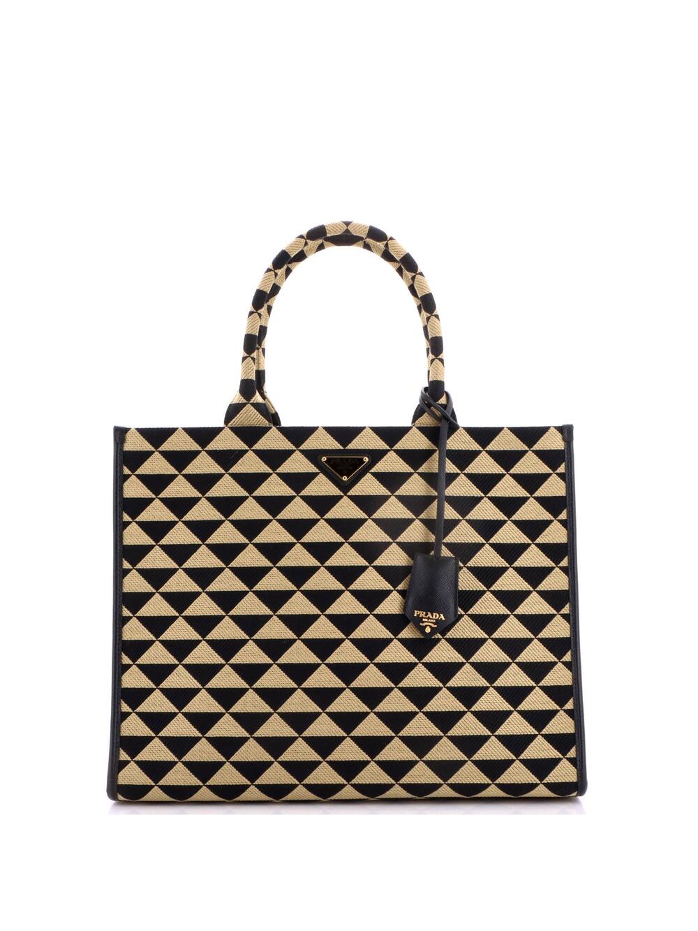 Prada Symbole Shopper Tote Jacquard #364584P20B